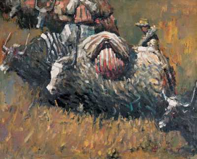 申木养 1992年作 牧牛
